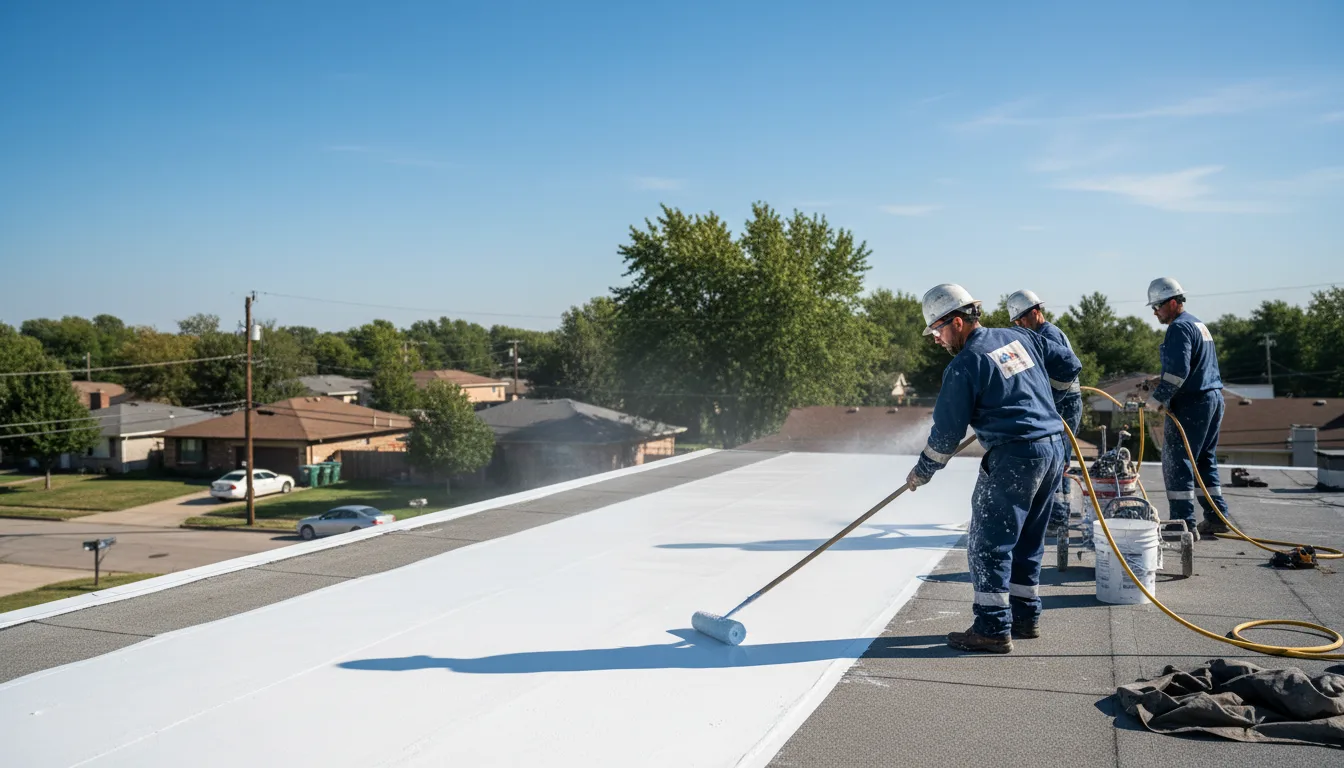 Commercial roof coating in Farnsworth, TX near me